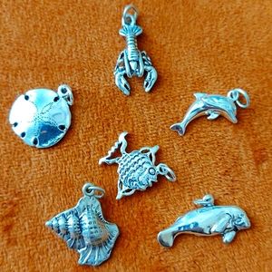 Sterling Silver beach charms